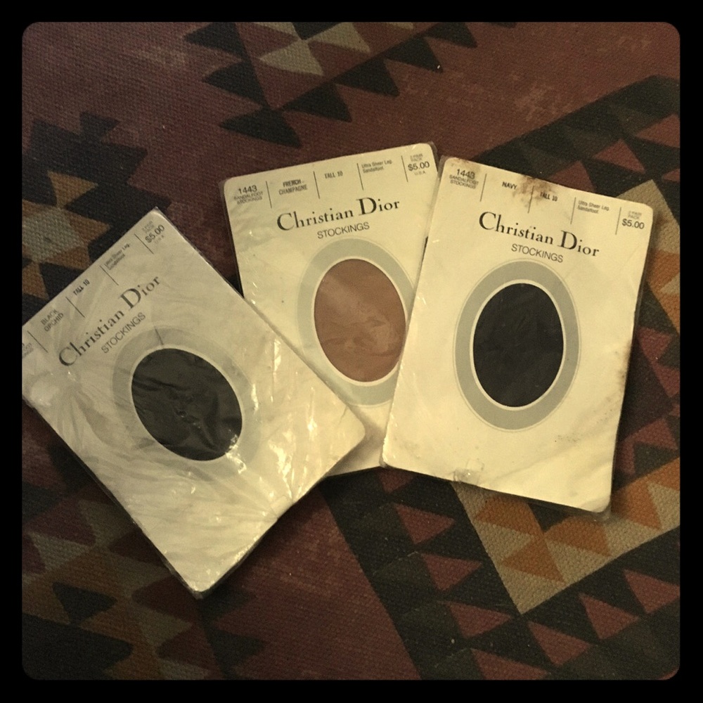 CHRISTIAN DIOR’ DEADSTOCK!! Vintage tights bundle